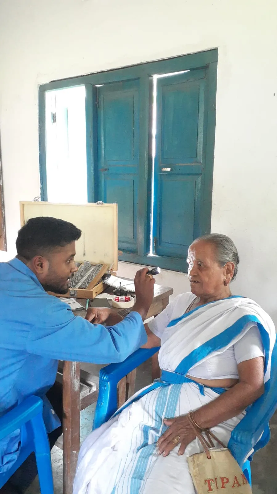 Vision check-up camp registration and overview at Digboi Bagjan on June 22, 2026.